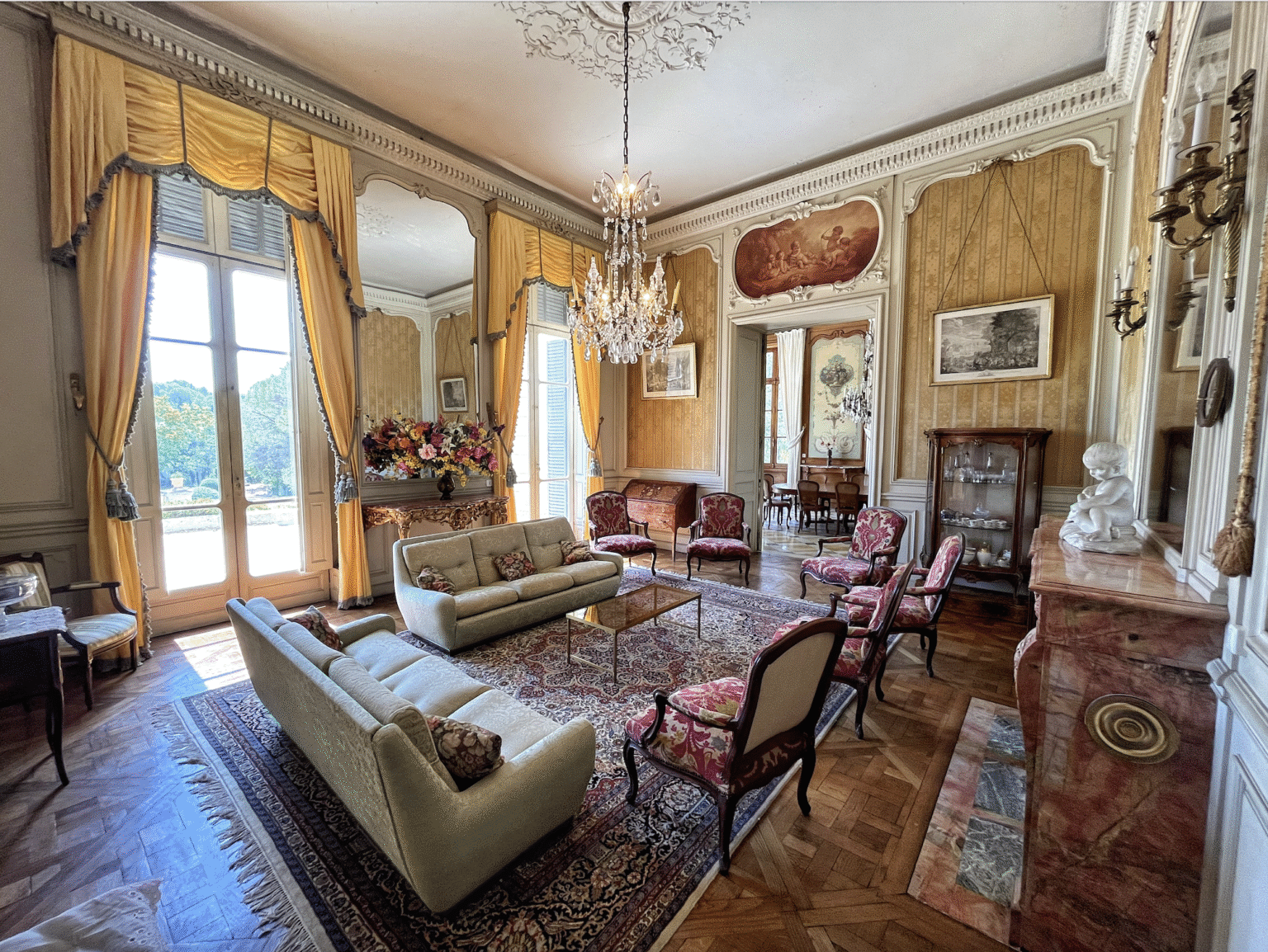 Le salon du château pour votre mariage