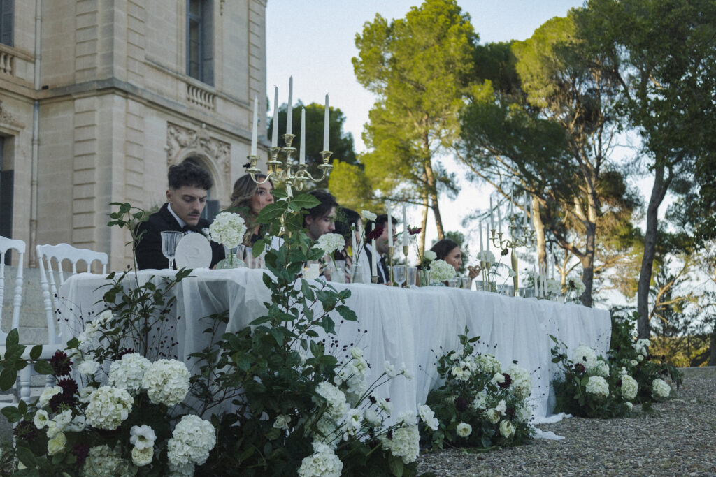 Dîner de mariage au Château du Terral